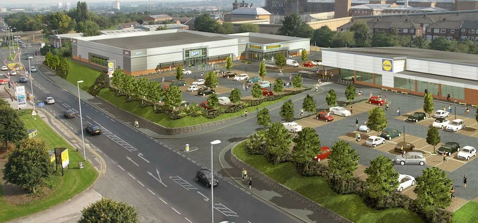 The four-acre site in Armley is being transformed into a new retail destination.