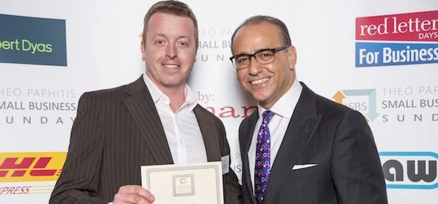 Dom meeting Theo Paphitis
