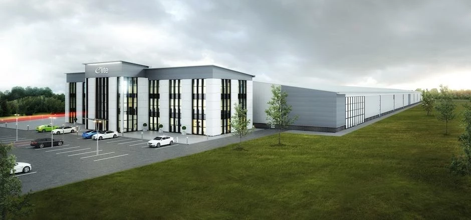 A CGI of Elite Furniture's new purpose-built HQ/factory in Airmyn.