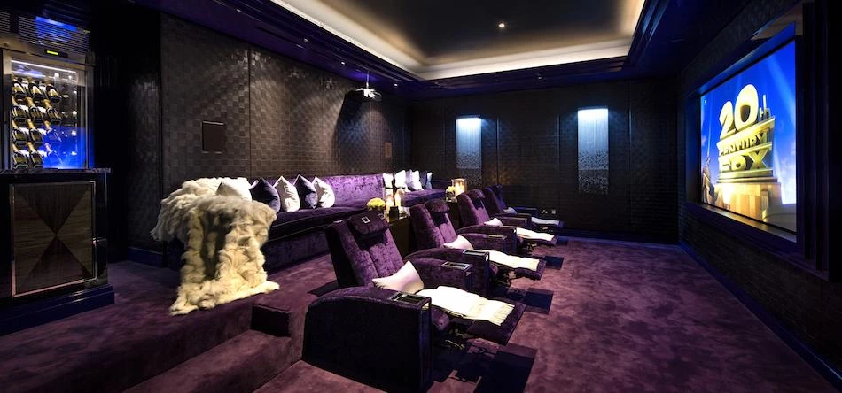 A basement cinema room undertaken by Wolff