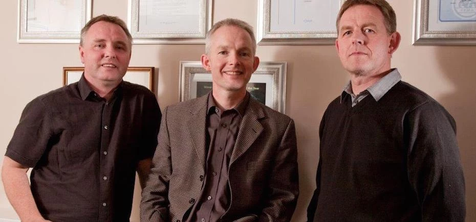 The Halliday brothers. From left Philip, Richard and Stephen
