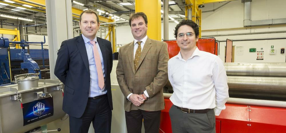 L-R: FPE Global's CEO David Cooper, business development director - mixing James Winkworth, and CFO