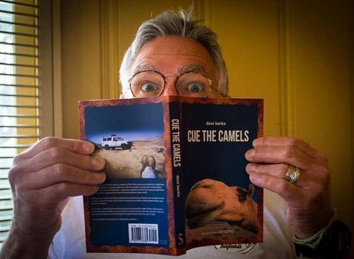 Dave Banks with Cue the Camels book