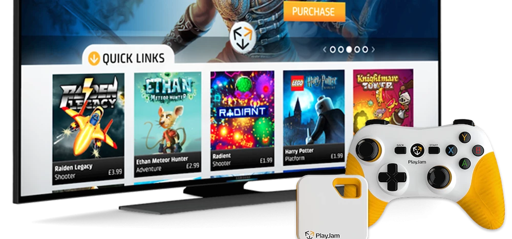 The PlayJam portal and games range.