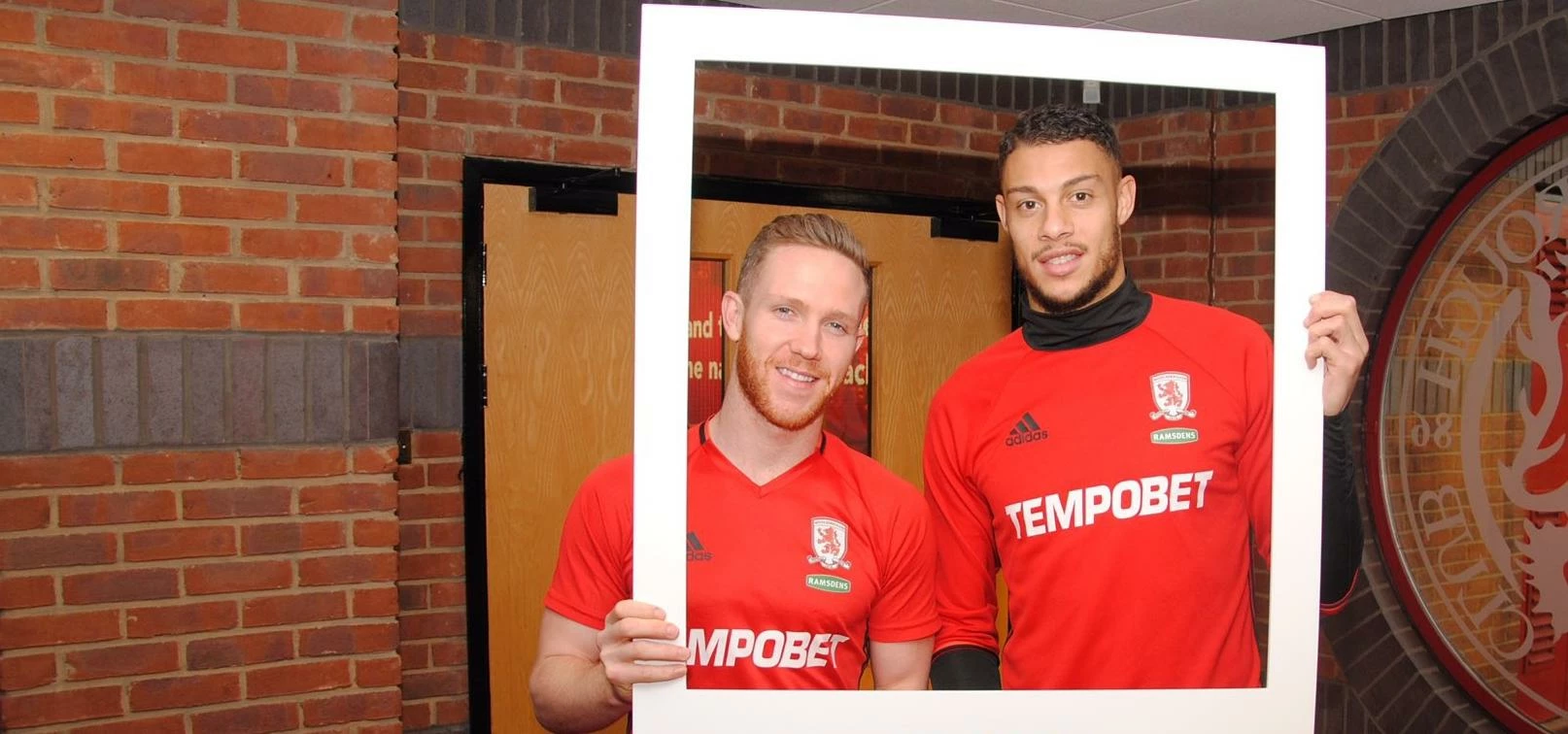 Boro players Adam Forshaw and Rudy Gestede, supporters of the National Citizen Service (NCS) program