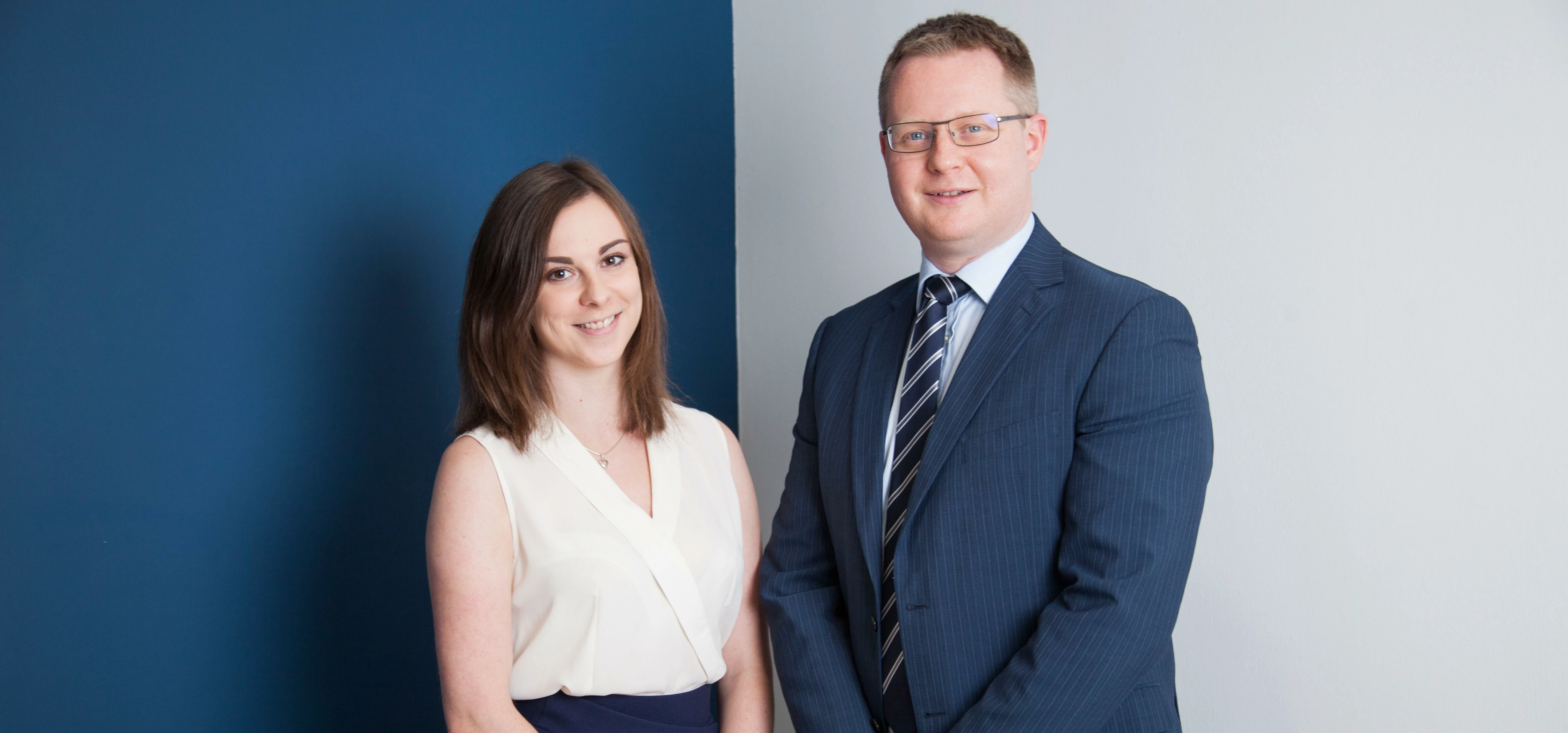 Graduate Laura Head and North East planner Richard Newsome from Story Homes