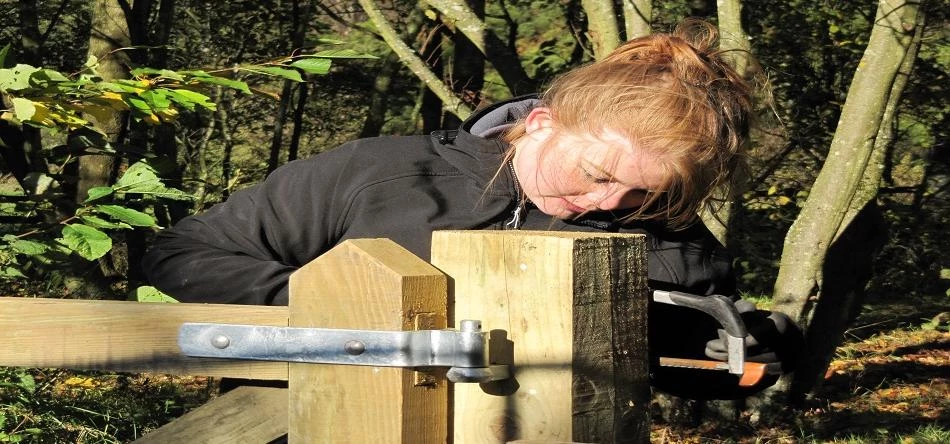 Young Volunteer Ranger Anna Robe, a student at Newcastle University took part in the scheme last yea