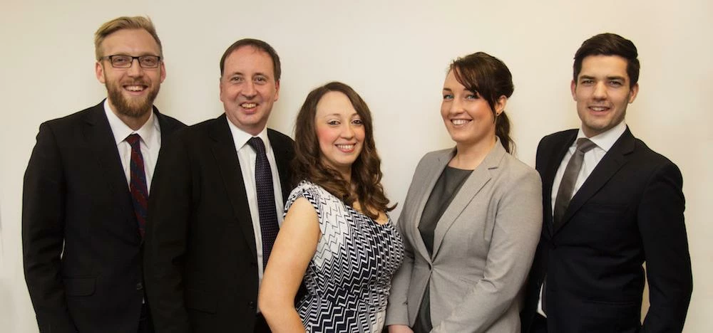 Members of the NJL team: (L-R) James Ashford, Rob Crolla, Laura Hayes, Francesca Petho and Nick Plea