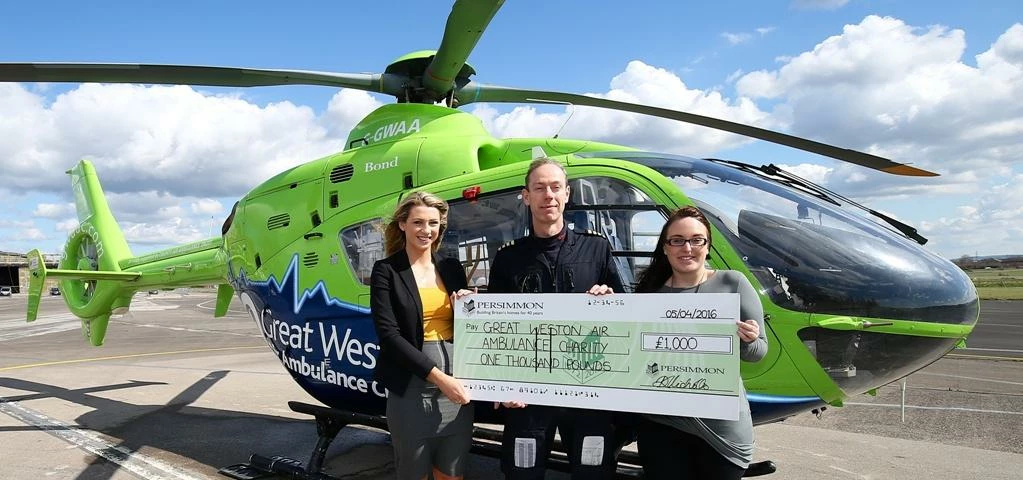 Persimmon Homes present GWAAC with £1,000