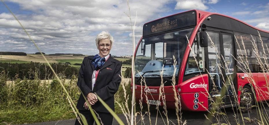 Edwina Little, newly recruited Go North East bus driver