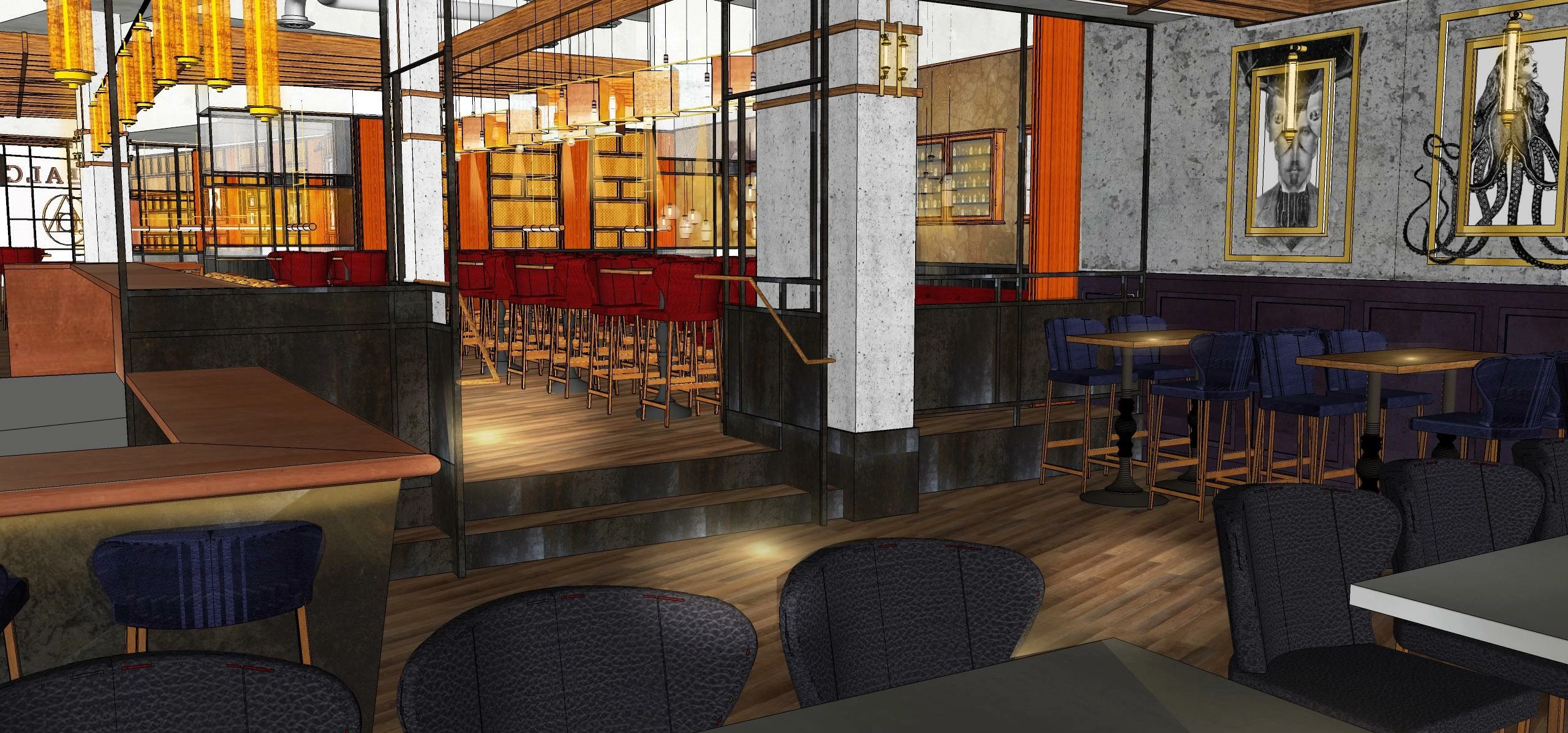 An artist's impression of The Alchemist's bar