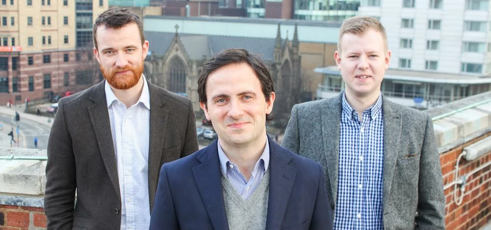 The edozo team (L-R): Ben Duckworth, Marcus Ginn and Jon Kellaway