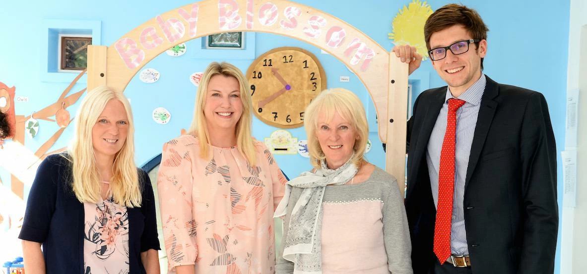 L-R: Alison Davies, Nicola Sullivan, Sheila Baldwin and Paul Westwell