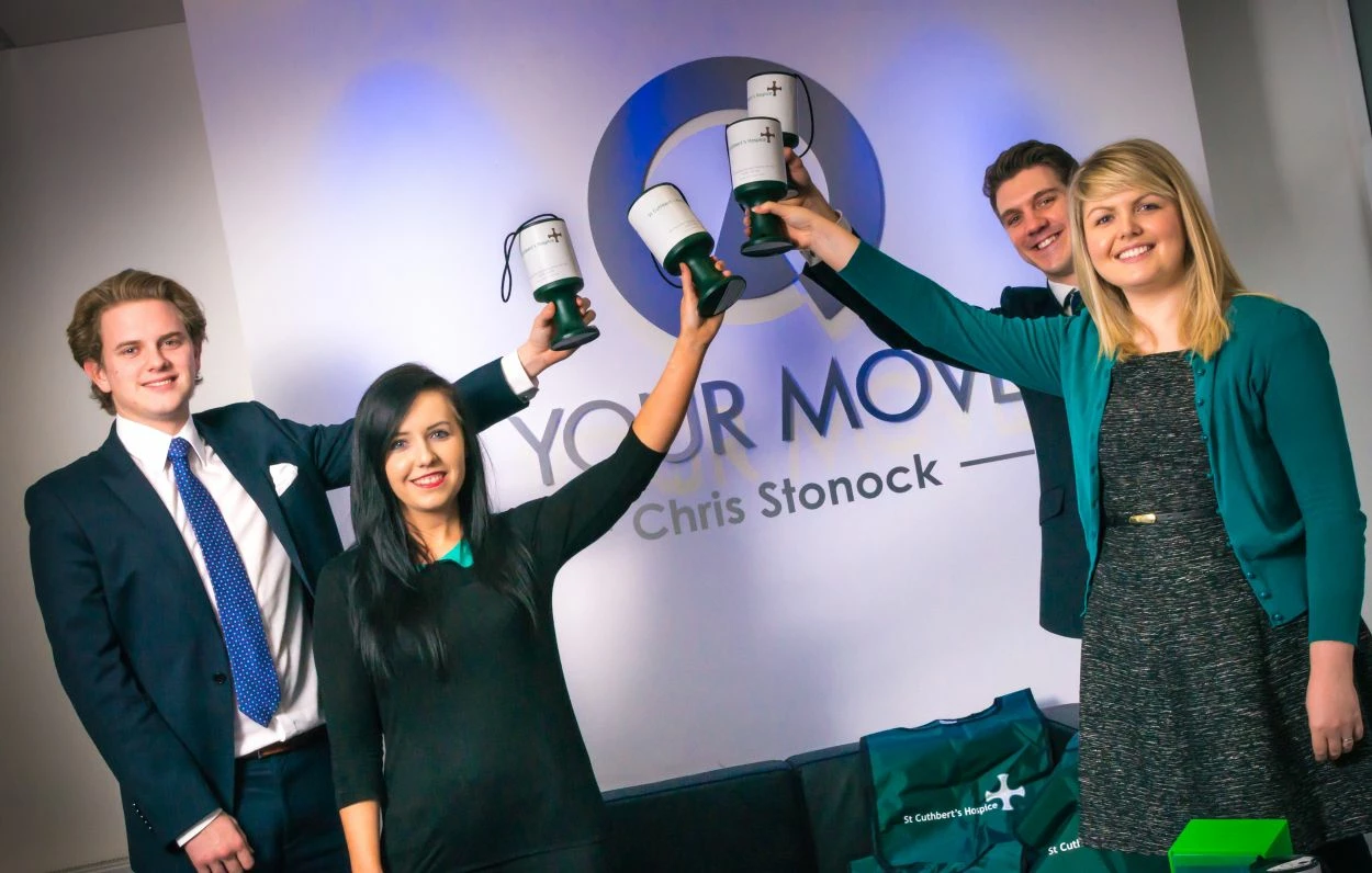 Marketing Manager, Abbie O’Connor (Far Right) and other members of staff from Your Move Chris Stonoc