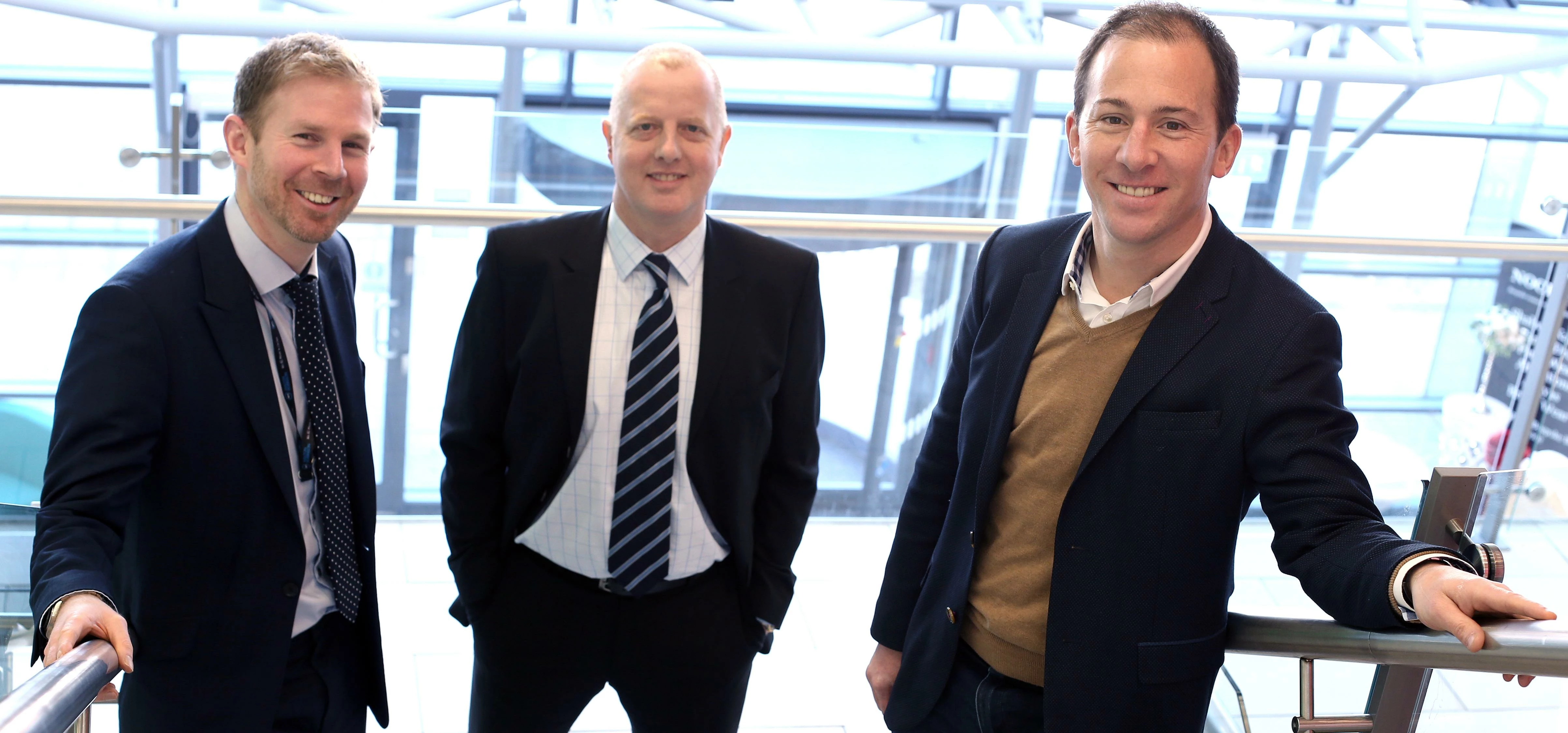 L-R: Richard Ponton, James Angus and Mark Walton of property agency Walton Robinson
