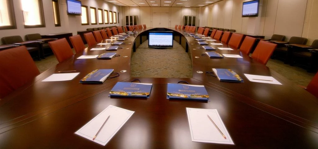 Typical boardroom scene