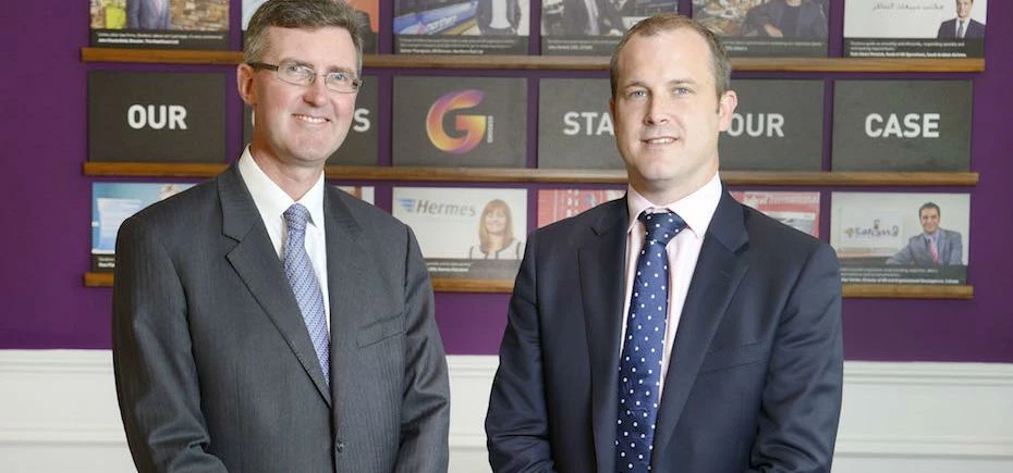 Gordons’ head of construction Richard Piper (left) with new partner, Patrick Kemp