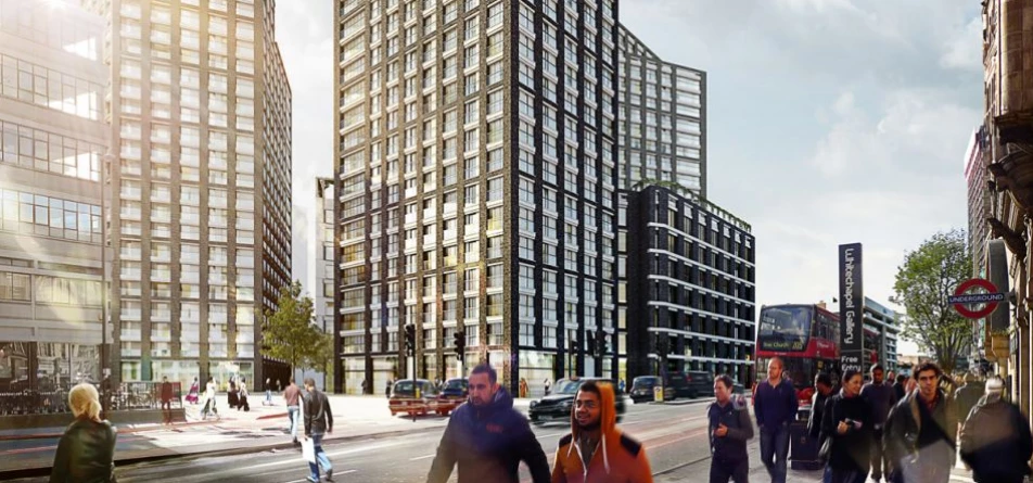 The Aldgate Place development where Henderson Park has acquired 29 units.