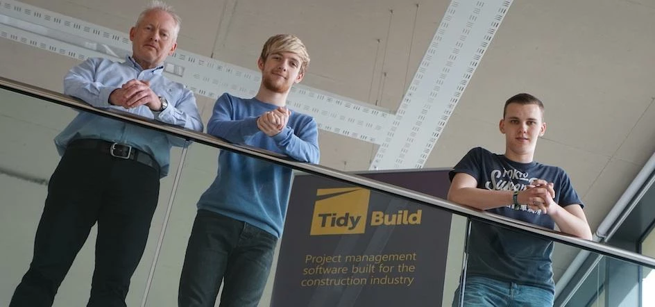 Newcastle based team at Tidy - Kevin Mann, Kyle Donaldson and David Winter
