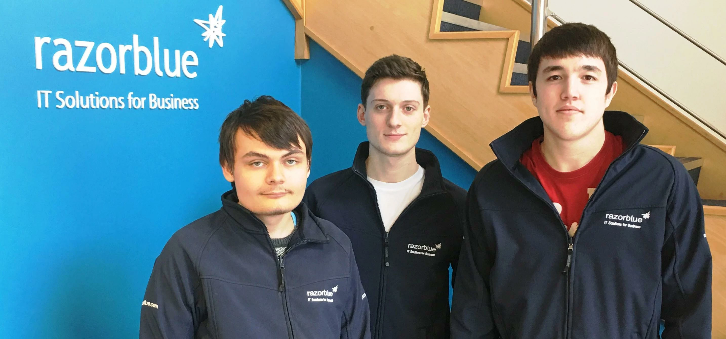 L-R Kieran Dunn, Ryan Woodhead and Daniel Gustard