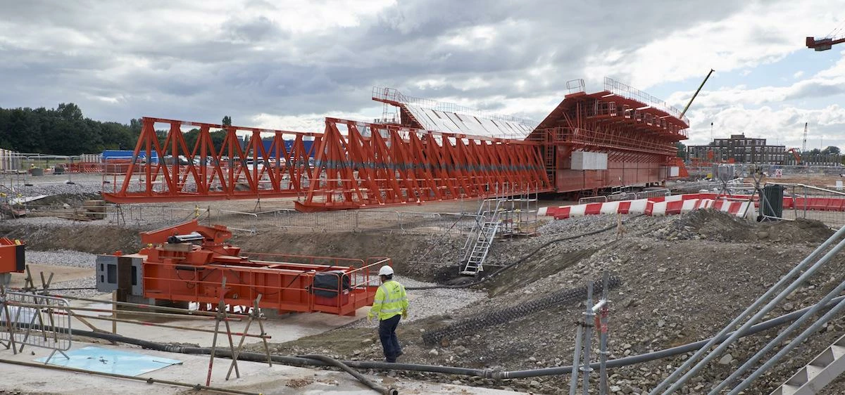 Construction work on the Mersey Gateway Project