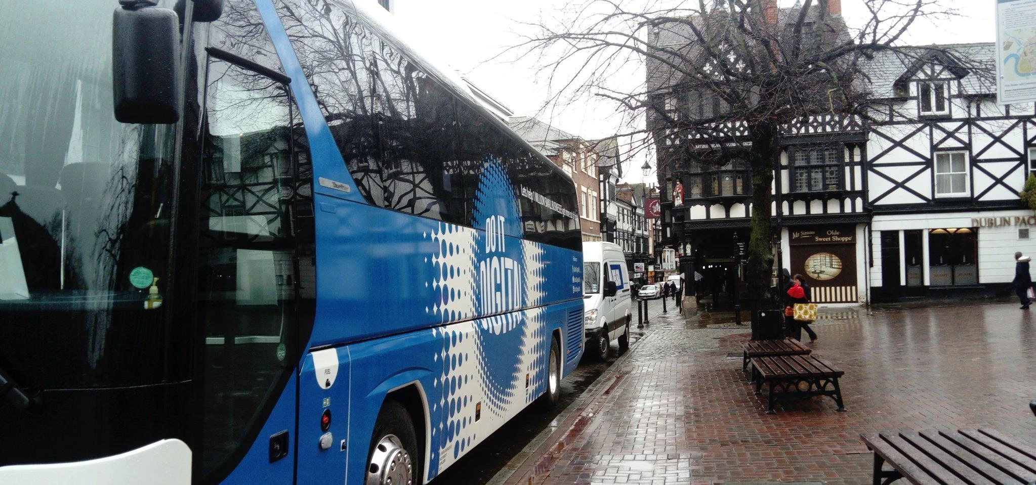 The Do It Digital campaign bus in Chester