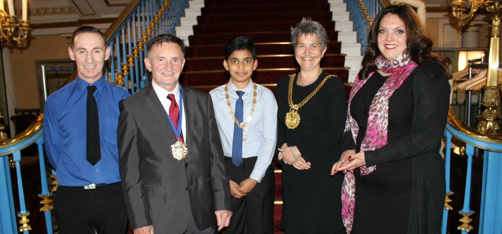 Front of House Operations at Liverpool Town Hall Robbie Baines, Cllr Tony Concepcion, Junior Lord Ma