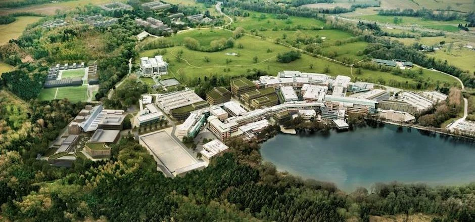 A CGI of the Alderley Park development.