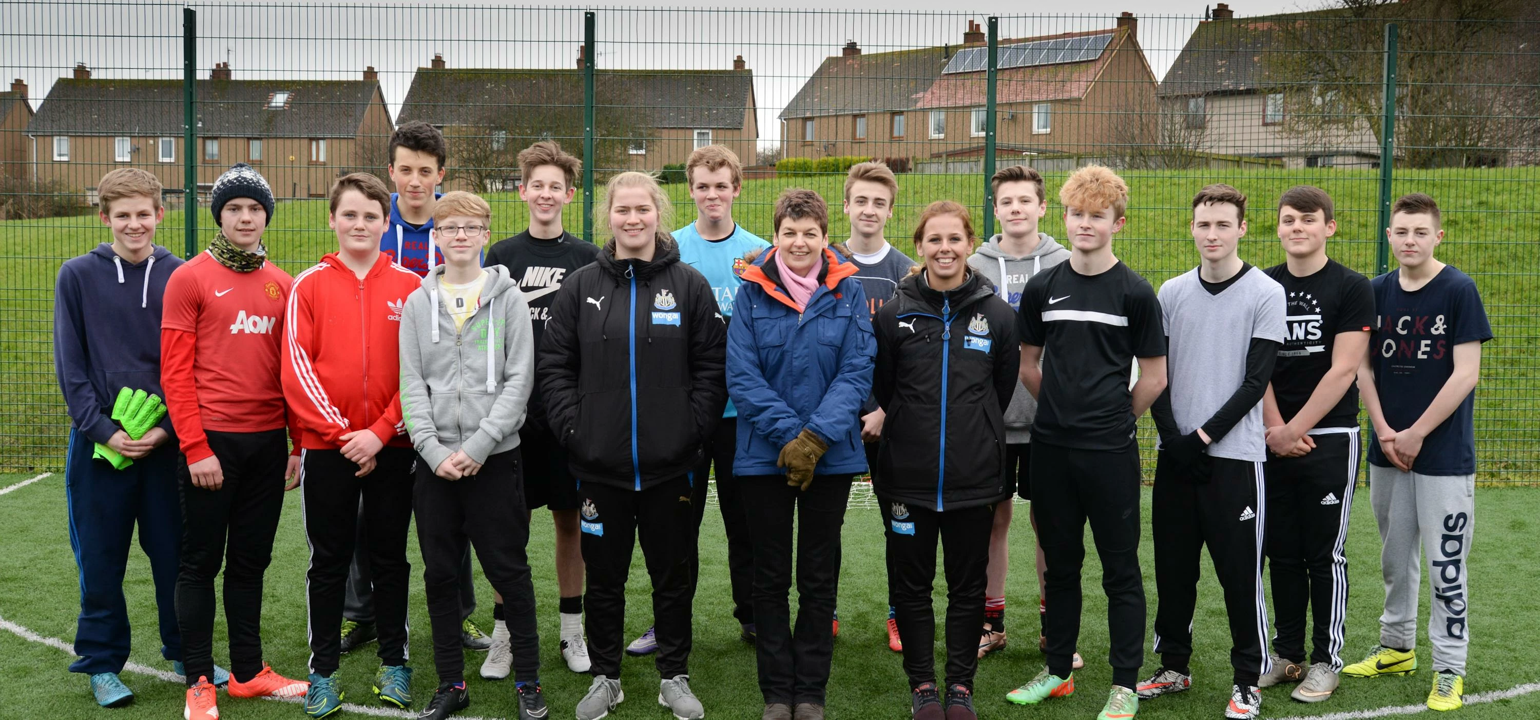Young people in Berwick take part in Kicks with Four Housing and NUFC