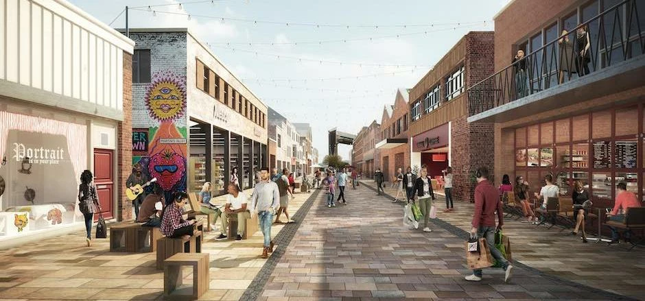 Humber Street in Hull’s Fruit Market, the £80m rejuvenation of the city centre’s waterside.