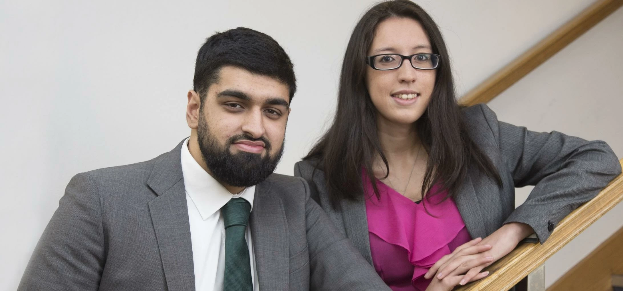 Mohammed Abbas (left) and Jenny Cockett