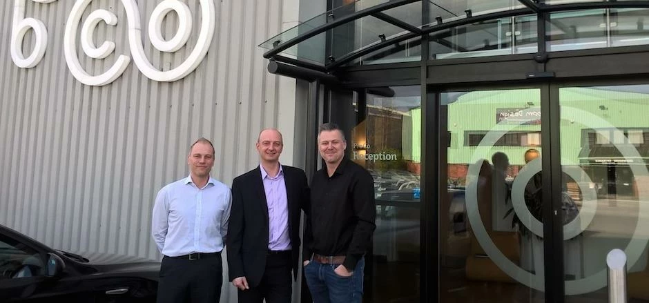 Simon Hemingway, ProCo Financial Director; Martin Gorman, NatWest Relationship Manager; Jon Bailey,