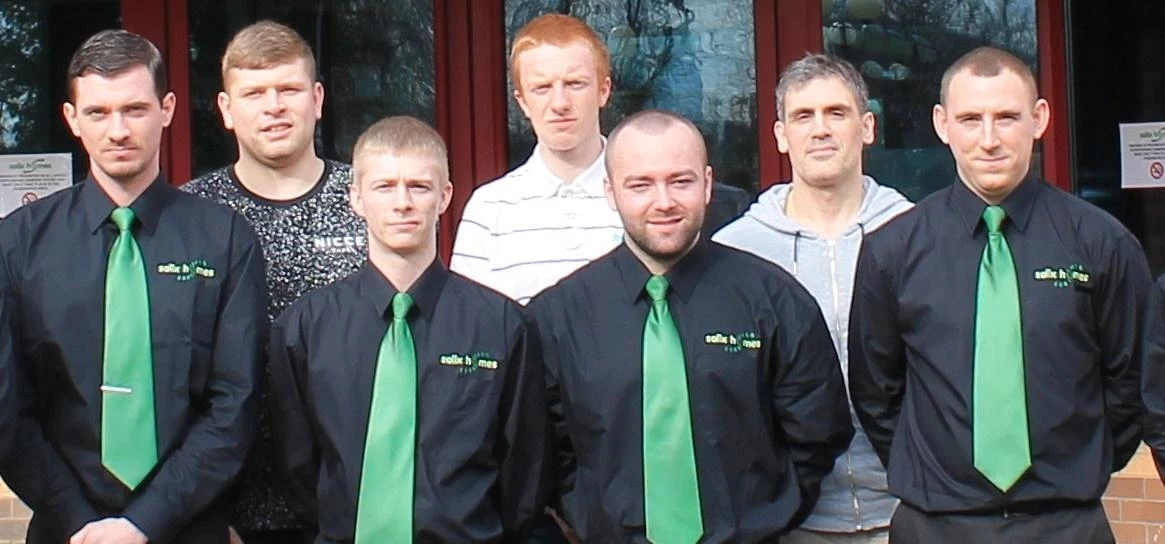 Some of the new Salix Homes apprentices