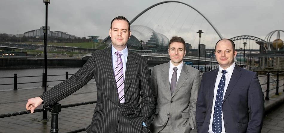 The Jackson Hogg team with new recruit Anthony Broadhead (Right)