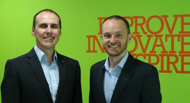 Rob Rostron, director at Cards 4U and Adam Unsworth, sales director at PCS