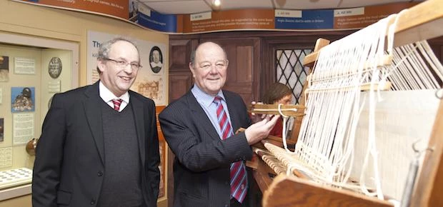 Councillor David Brown with Ian Doughty, chairman of the board of trustees at Congleton Museum
