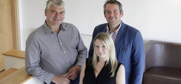 Directors & co-founders Tim Illingworth & Gary Dooley with PR Director Leanne Bayston