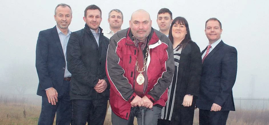 Chair of North Tyneside Council, Cllr Gary Bell, with project partners