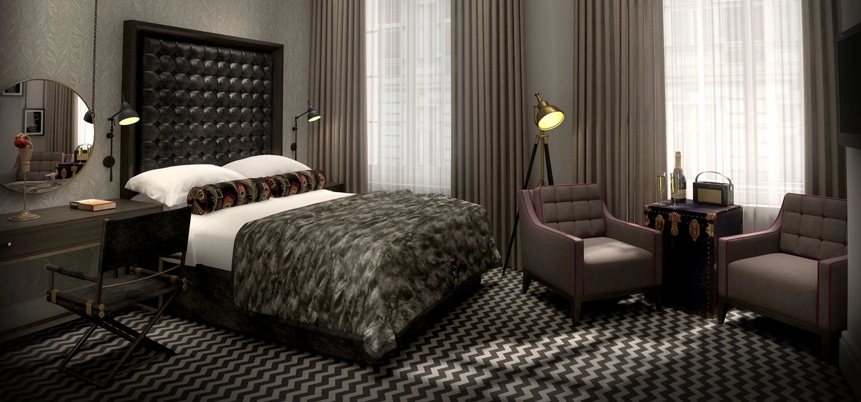 Style Matters Hotel Gotham Bedroom Luxury Interior