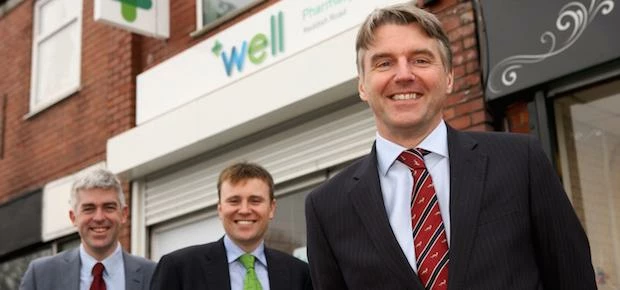 Right to left: John Nuttal, Well CEO, Christian Logue, Portfolio and Business Development Director,