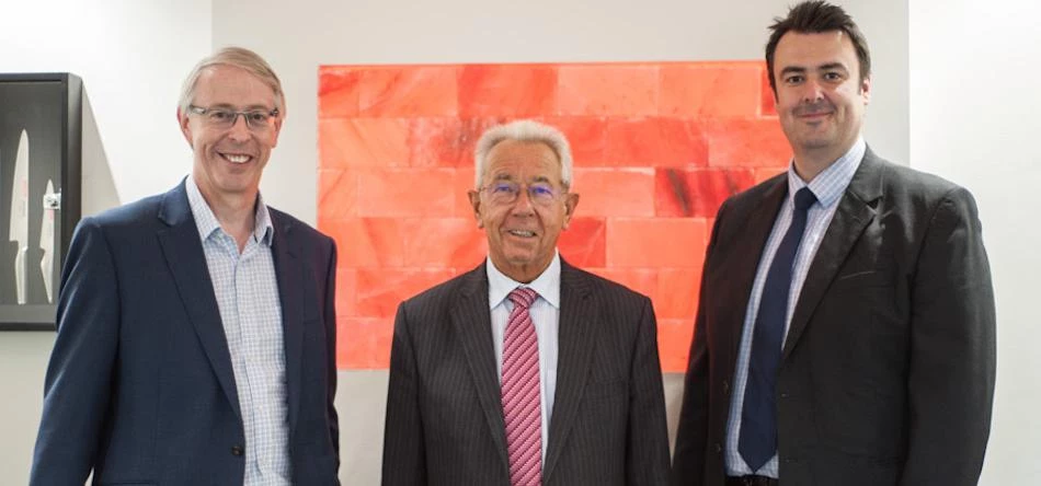 UNW’s Neville Bearpark with Stewart Munro of Country Valley Foods and Phil Sly from BE Group.