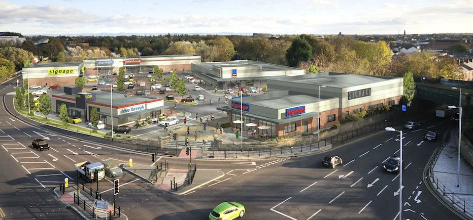The four-acre Darlington North Retail Park, which is almost fully let, will create 150 jobs and be o