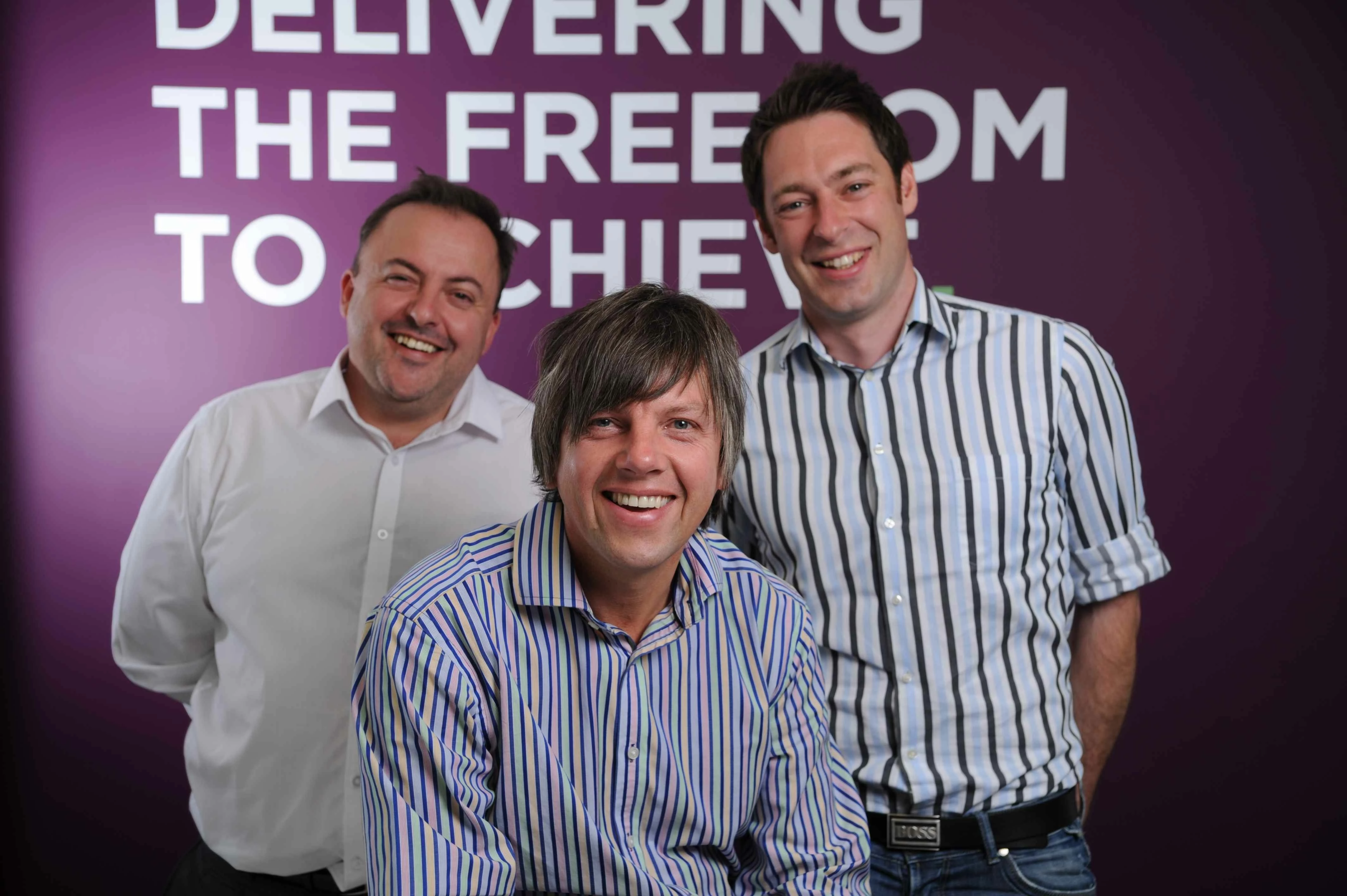 Mark O&#8217; Reilly and Tony Hulme with Managing Director Ian Flanagan 