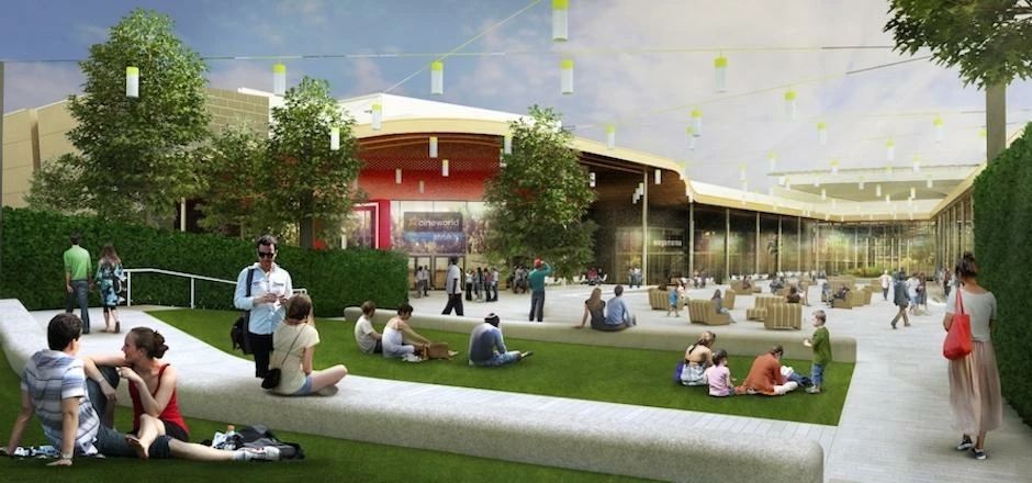 A CGI of the £13.75m extension of White Rose Shopping Centre in Leeds. 