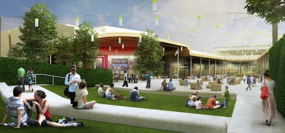 A CGI of the £13.75m extension of White Rose Shopping Centre in Leeds.