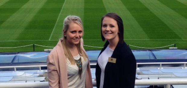 Ashleigh Hook and Lucy Goodwin, Sodexo Prestige Venues and Events, NUFC