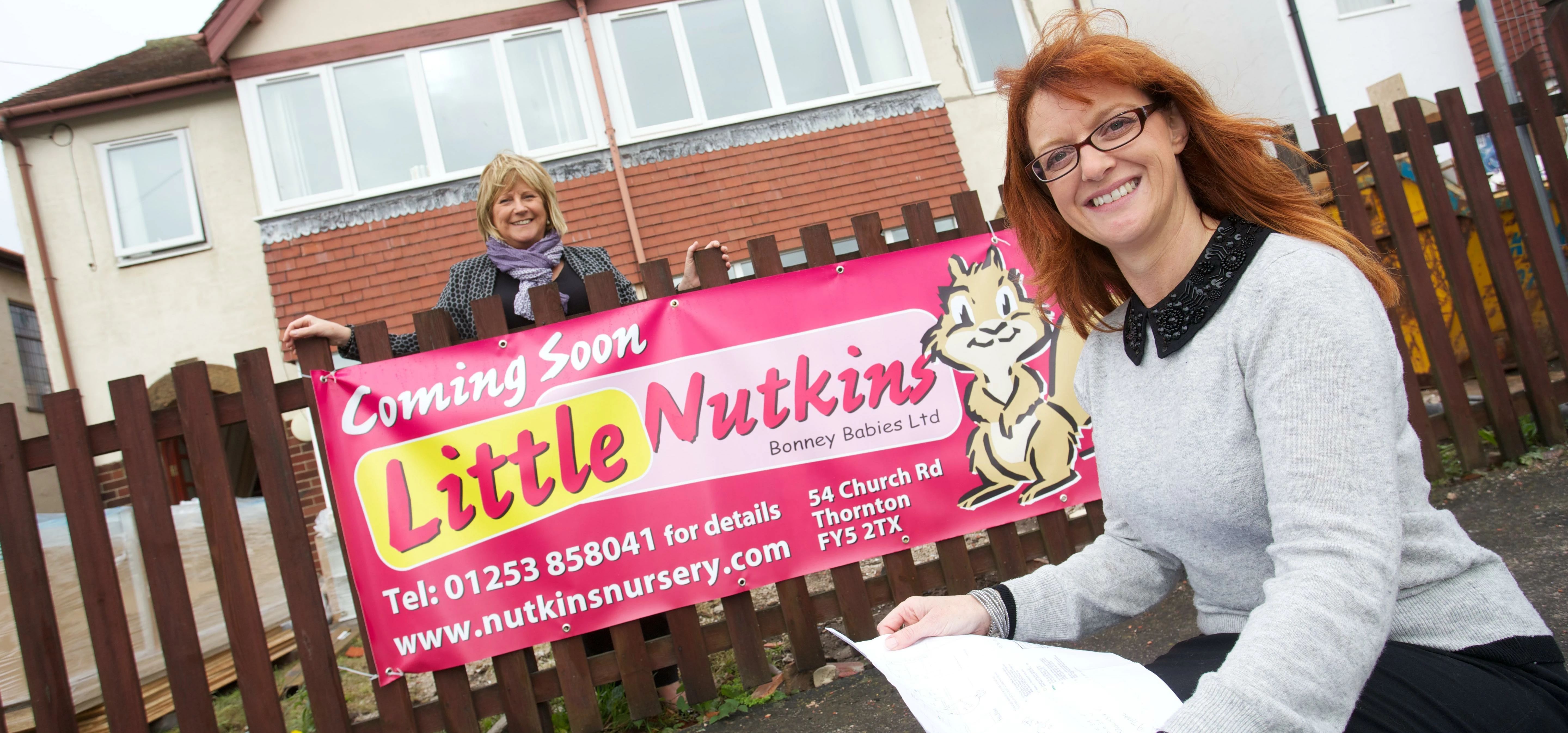 Nutkins Nursery owner Charlotte Bonney with NatWest senior relationship manager Janet Morrish