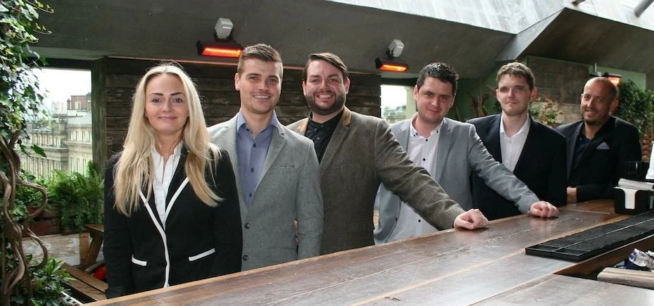 The Botanist management team, (from L-R) Rhiannon Courtenay Smith, Callum Falkous, Paul Burns, David