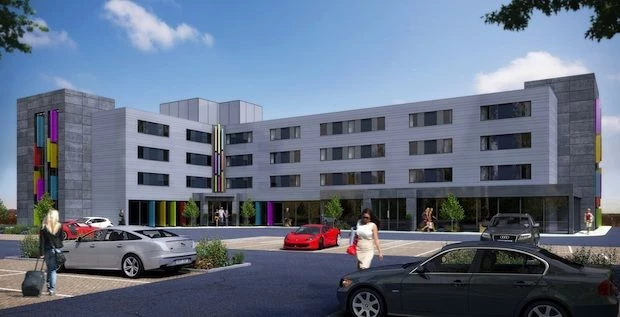 Artists impression of Humber Airport hotel development