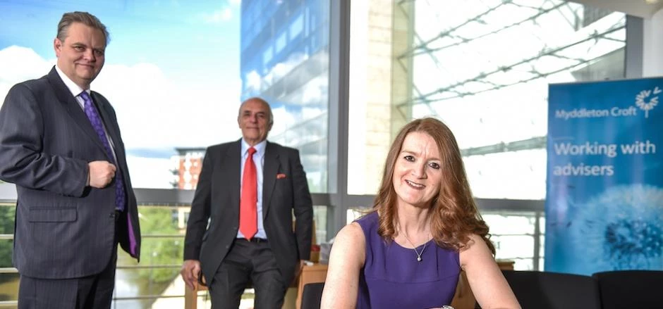 Julie Jones, managing director of Myddleton Croft, with investment director Patrick Toes (left) and 